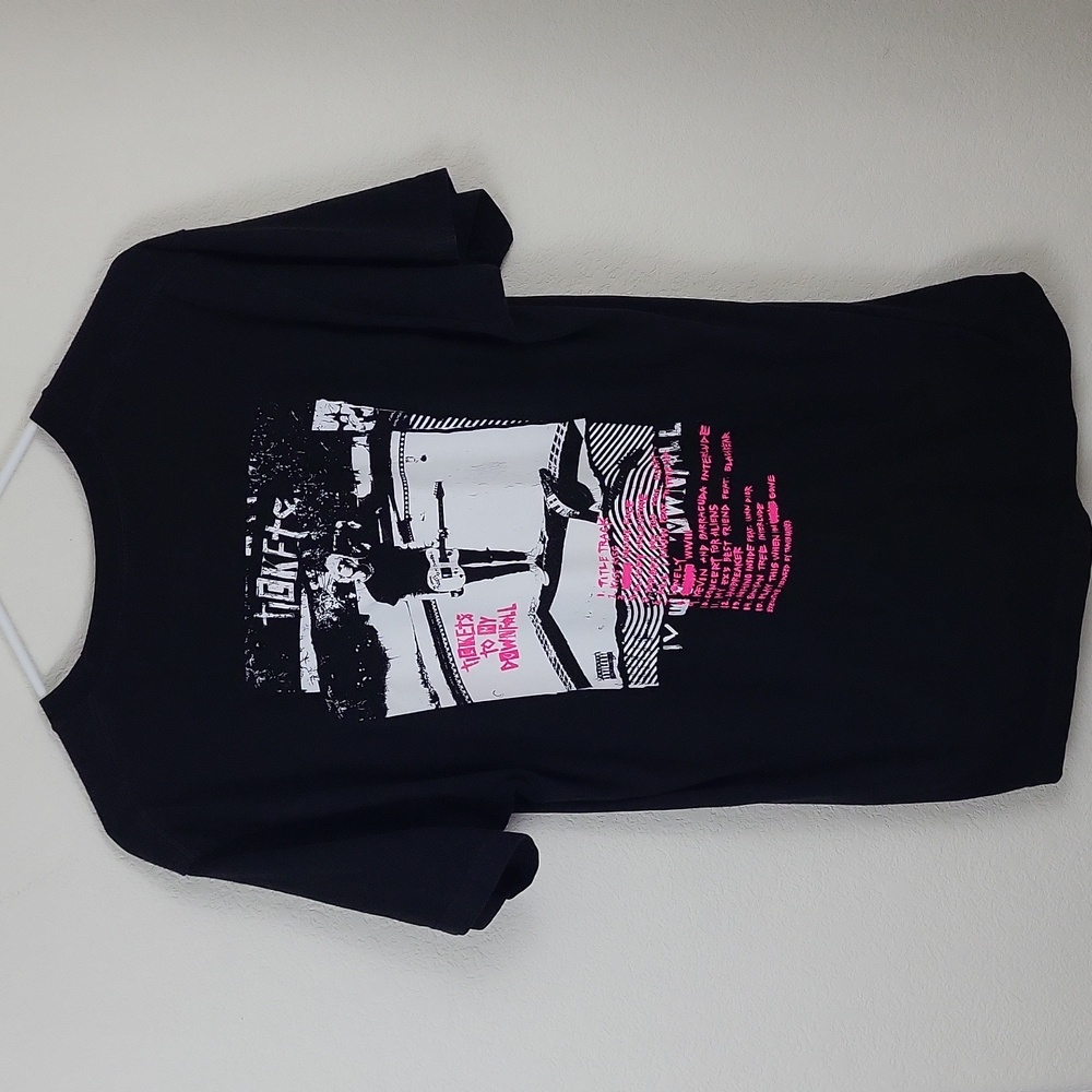 XX Machine Gun Kelly Tickets To My Downfall Concert T-Shirt Black Size Large
